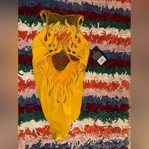 NWT Thistle and Spire Flame Bodysuit Size M